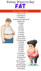 Funny Ways To Say Fat Engdic