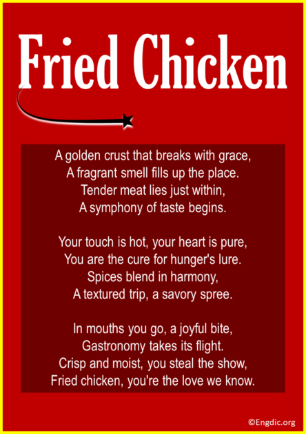 5 Short Poems About Fried Chicken EngDic