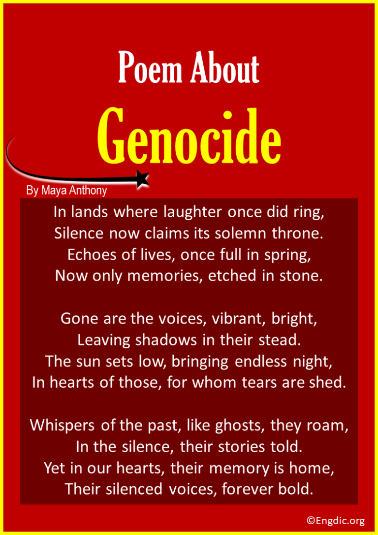 Best Short Poems About Genocide Engdic