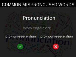 commonly mispronounced words, mispronunciations pdf 34