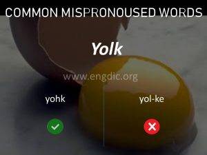 commonly mispronounced words, mispronunciations pdf 40