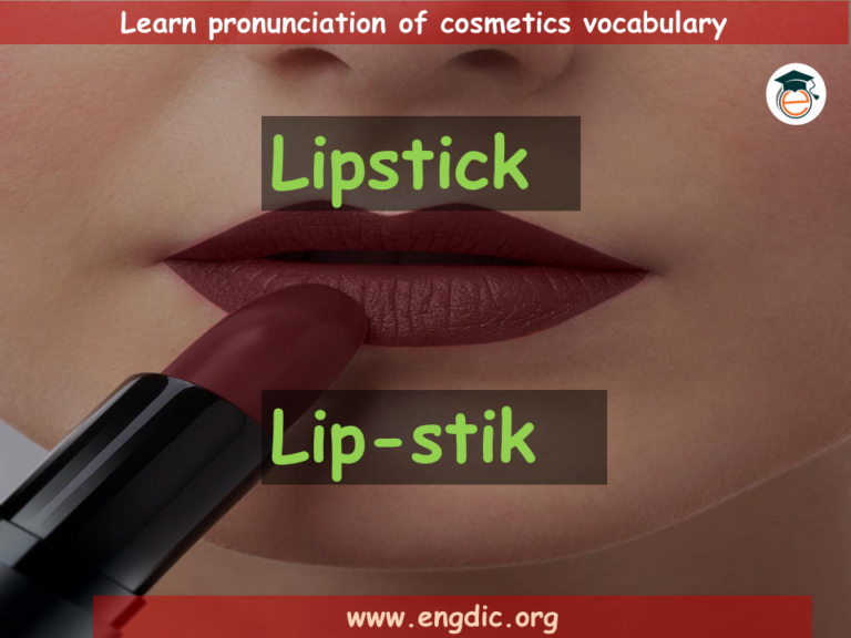 Makeup vocabulary with Images Pronunciation and Uses Engdic