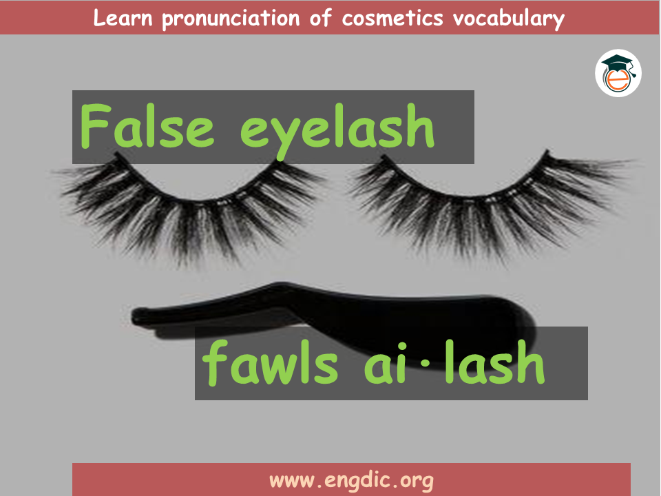 Makeup vocabulary with images and pronunciation