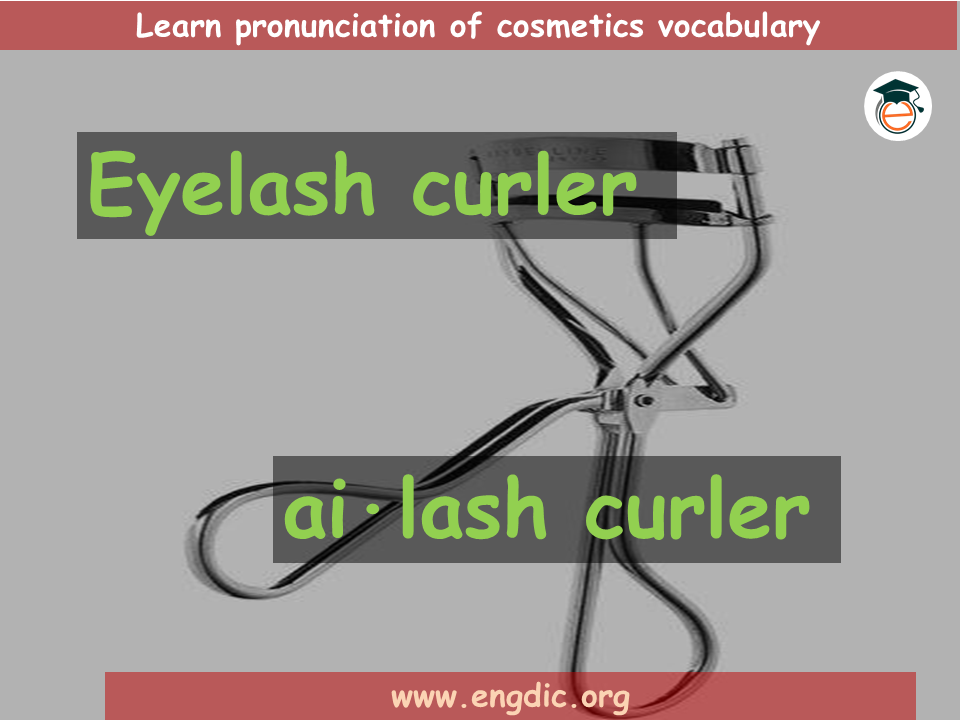 Makeup vocabulary with images and pronunciation