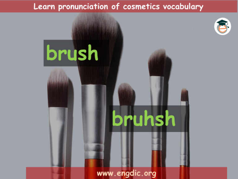 Makeup vocabulary with Images Pronunciation and Uses - Engdic