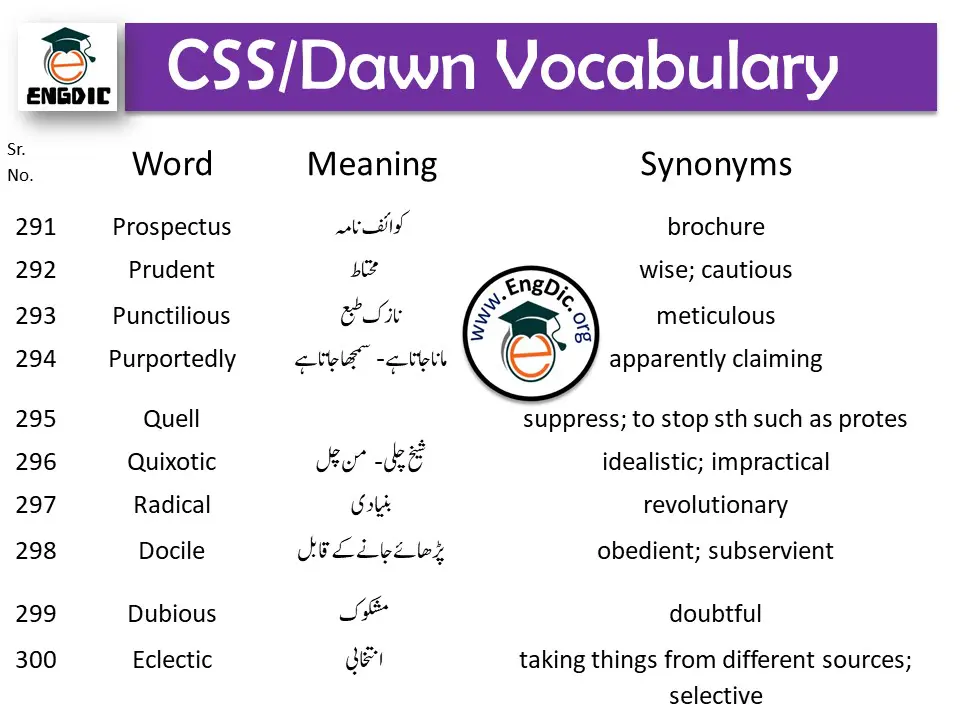 advanced CSS vocabulary words (5)