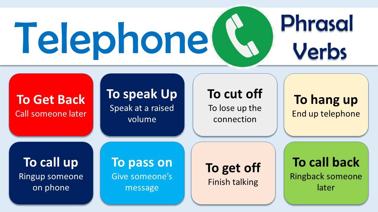 20 Telephone Phrasal Verbs Download PDF EngDic