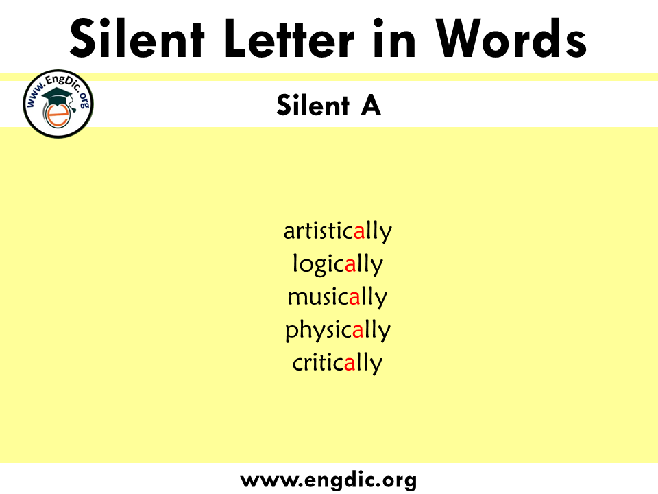 silent letter words with a