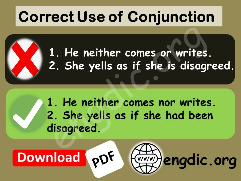 use of conjunction nor, as if