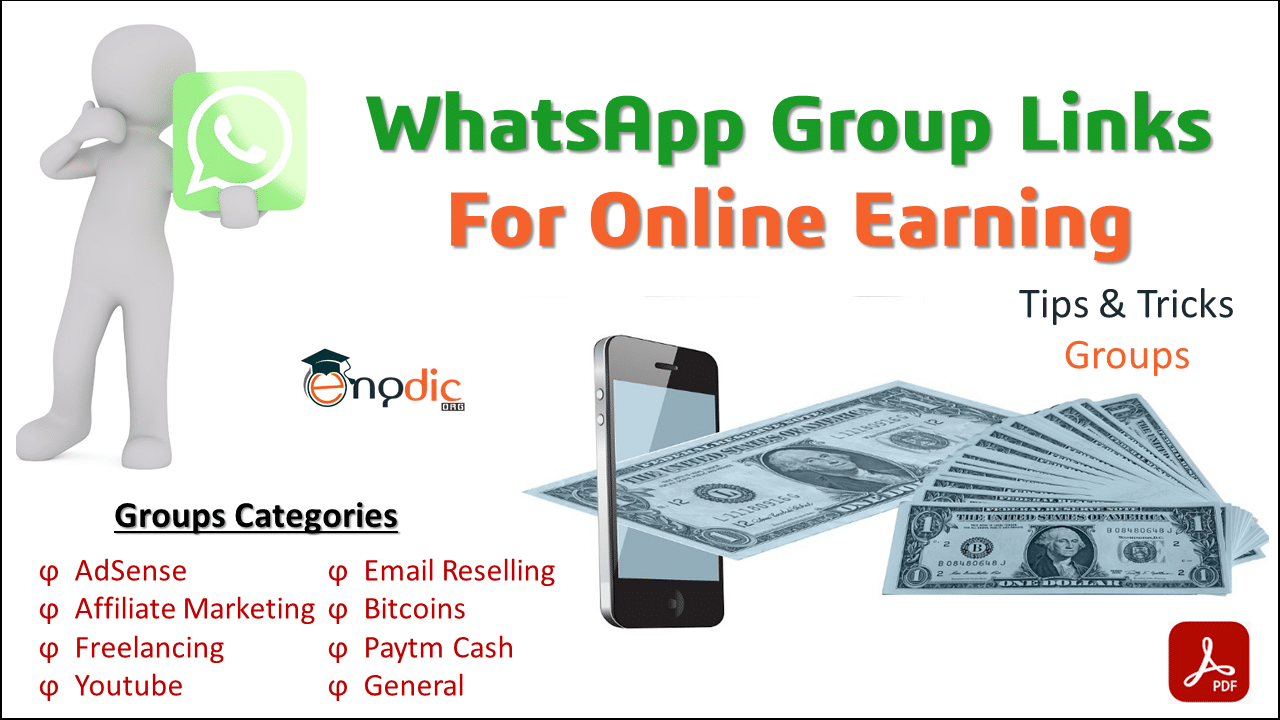 100+ Online Earning Whatsapp group links | Earn money online