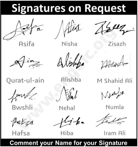 best signatures for my name