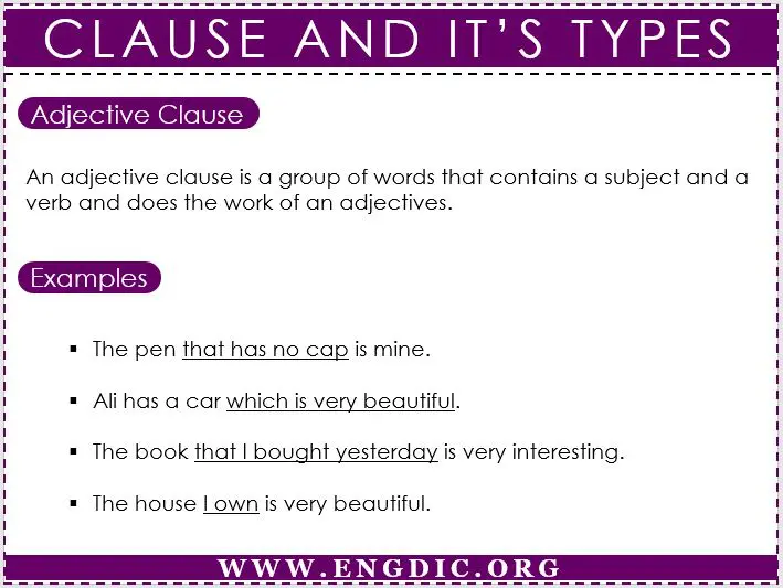 clause and its types