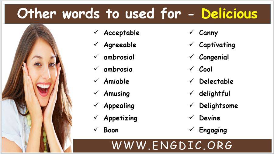 Other Words For Delicious Delicious Synonyms Examples Sentences