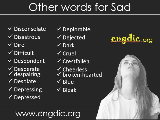 other words for sad or depressed