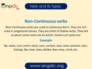 Verb and its Types in English Grammar With PDF - Engdic