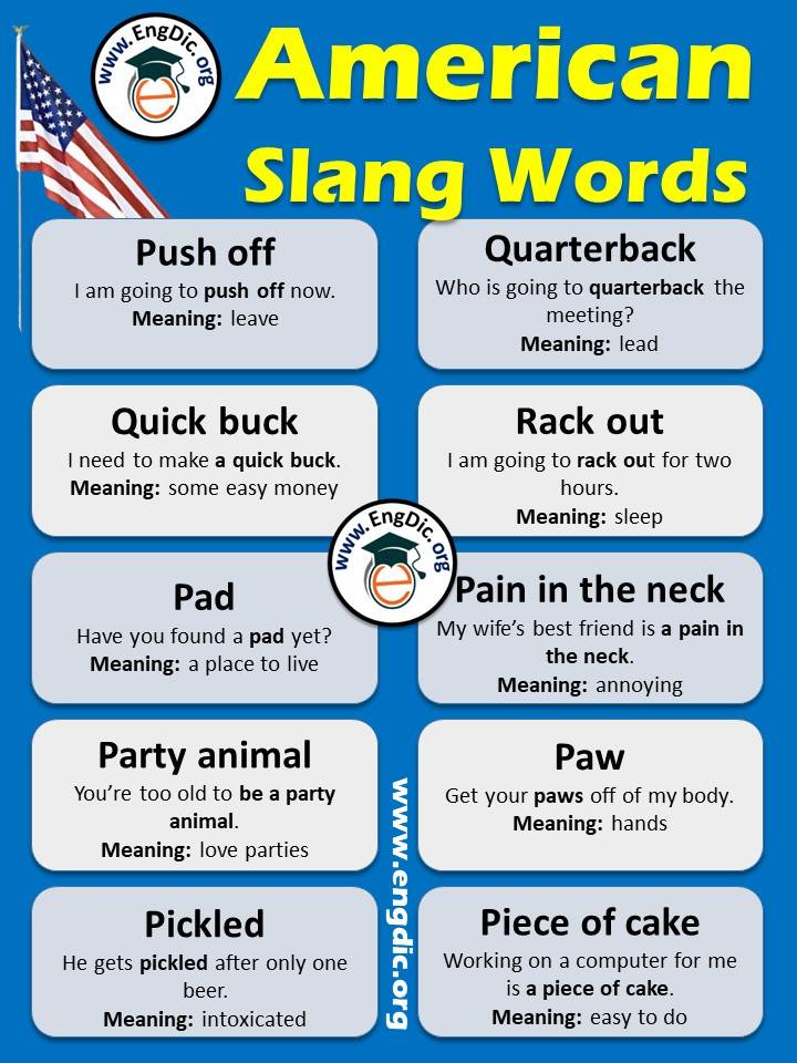 American Slang Words List 