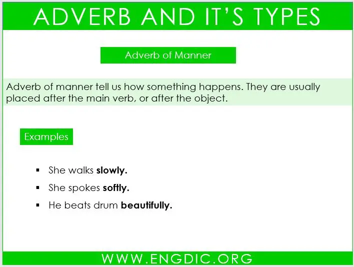 adverb of manner