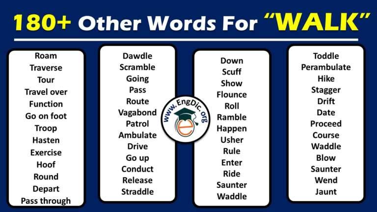 Other Words For Walk Across