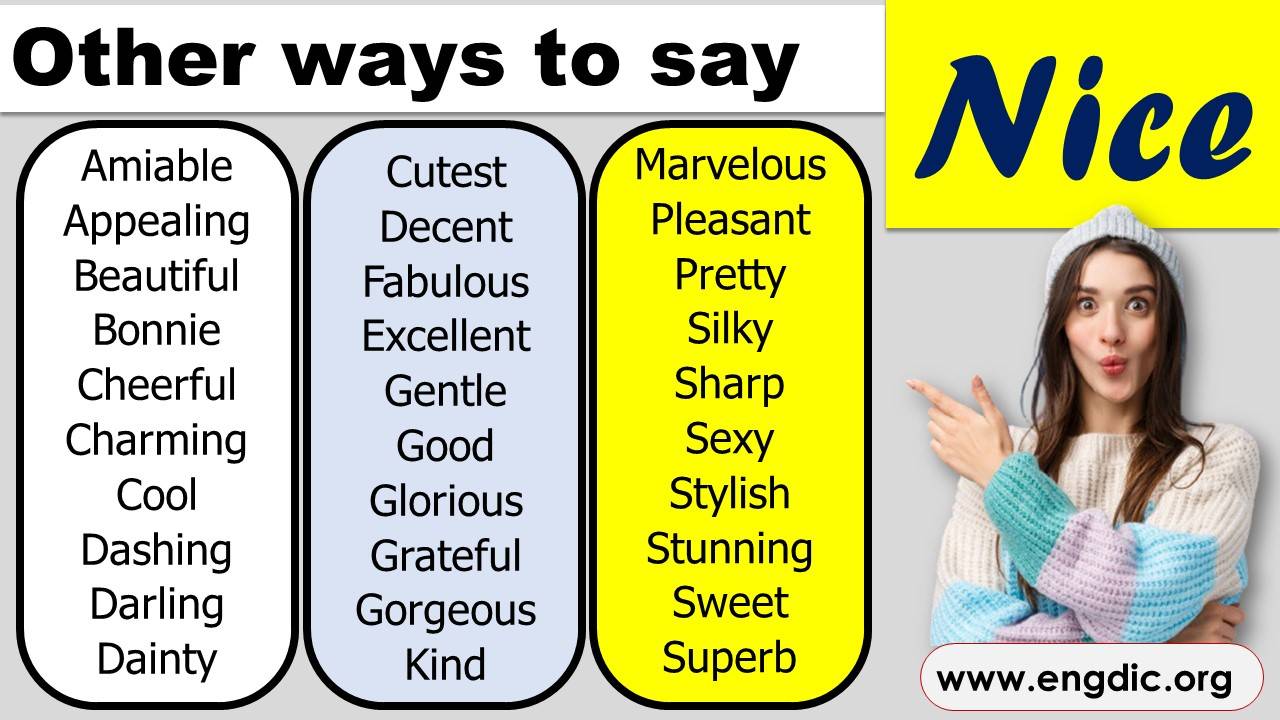 300+ Other Words for Nice Looking, Synonyms For Nice