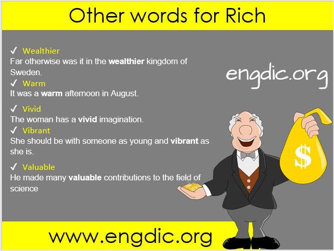 other words for rich