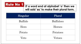 Singular And Plural Words List Pdf Archives ð