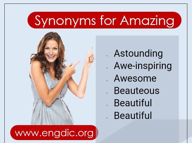 amazing synonyms list