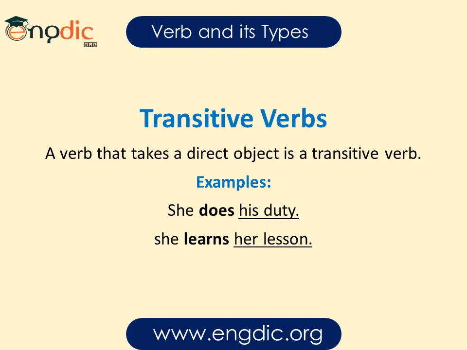 transitive verbs