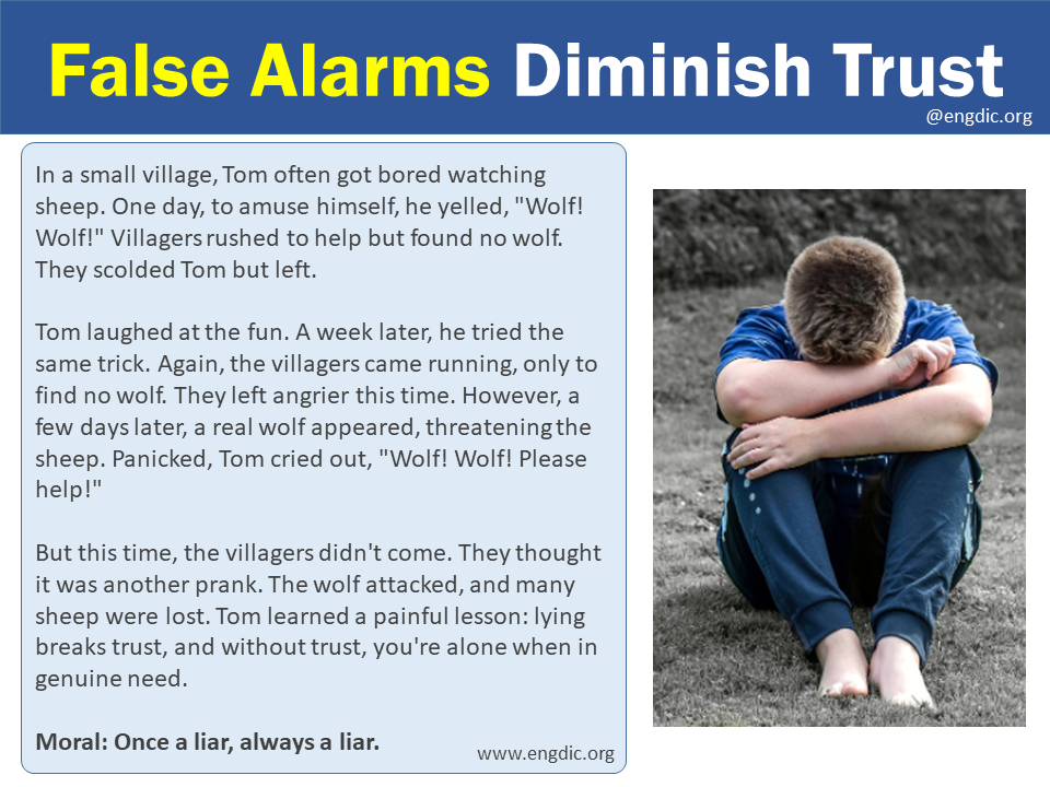 False Alarms Diminish Trust Moral Stories