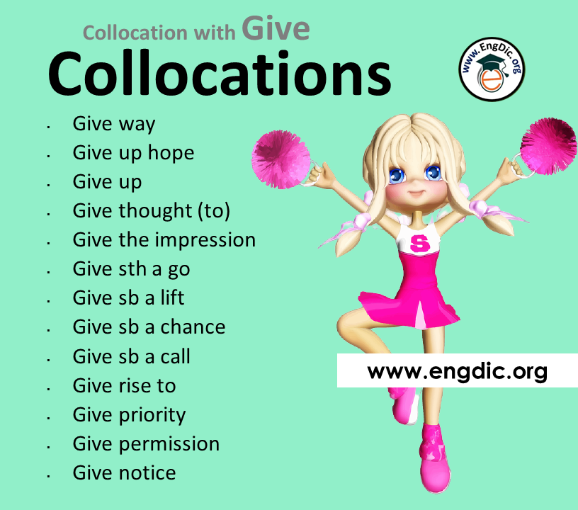 collocations with give