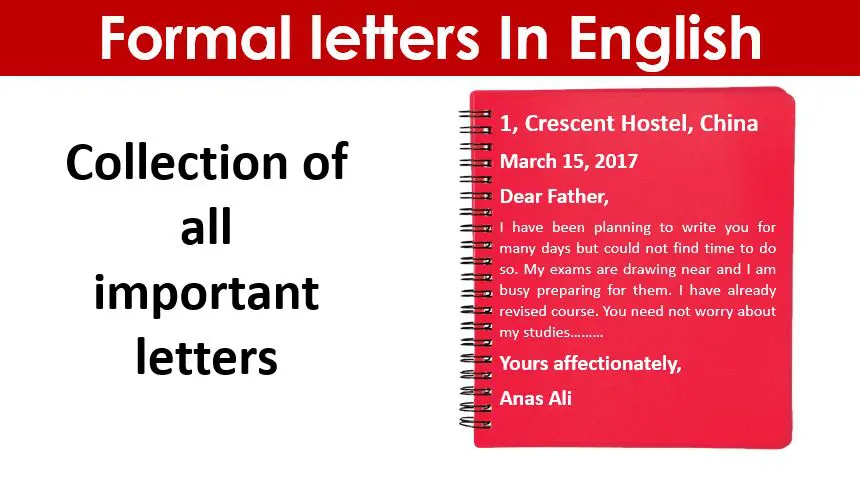 How to write formal Letters in English? With Examples