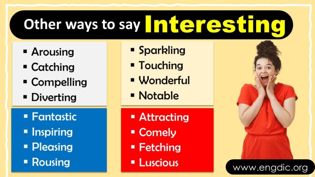 Other Words Than Interesting