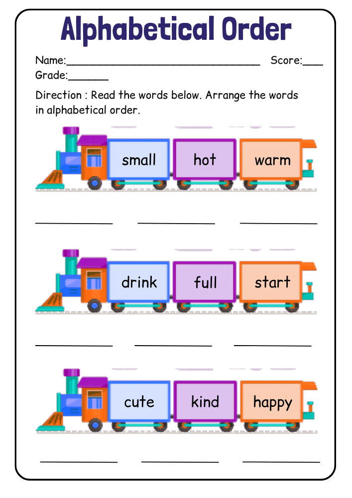 English Word For Class 1