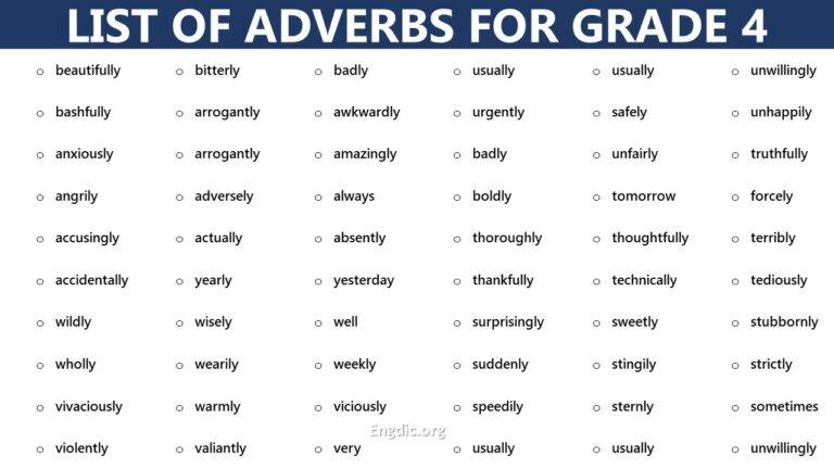 list-of-adverb-for-kids-of-grade-4-common-adverbs-engdic