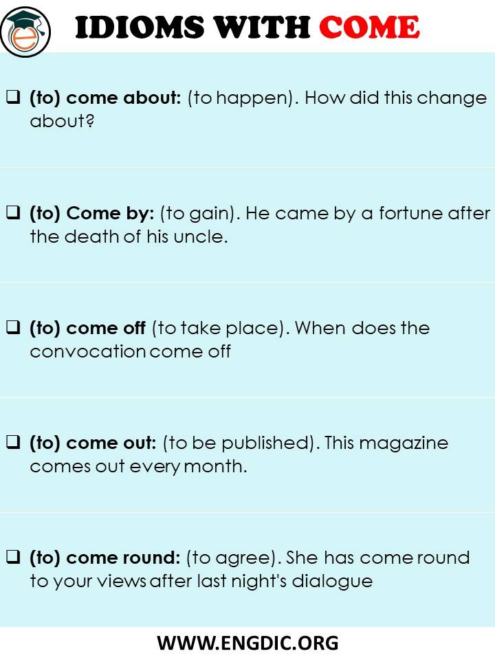 idioms with come pdf