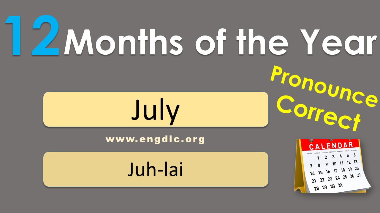 names of months in english