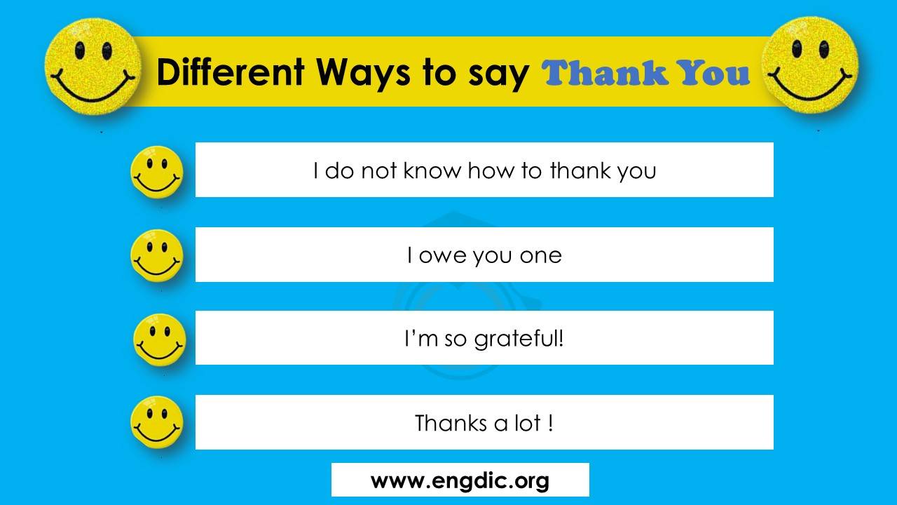 other ways to say thank you