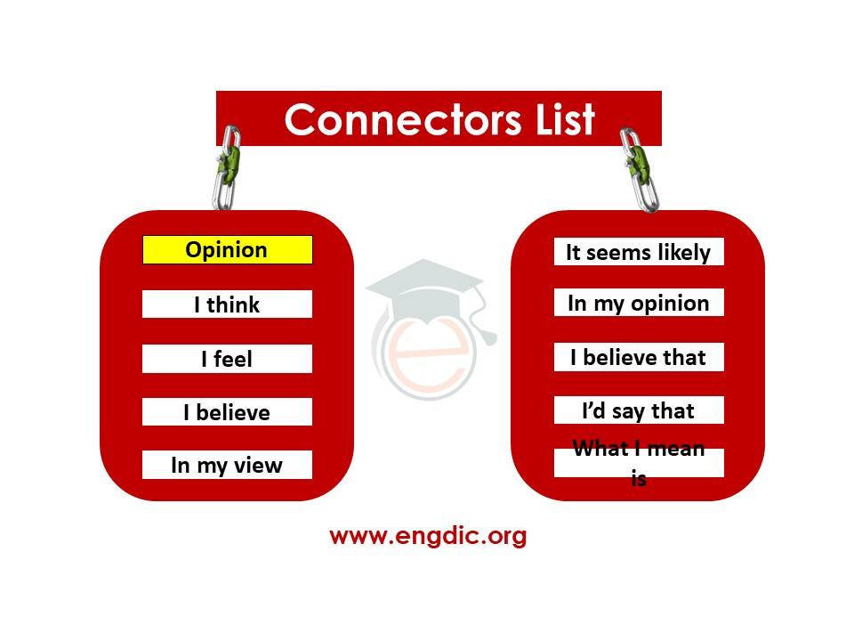 sentence connectors examples