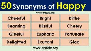 what is the synonym of happy