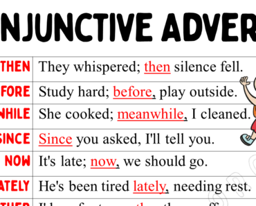 List of Conjunctive Adverbs with Examples