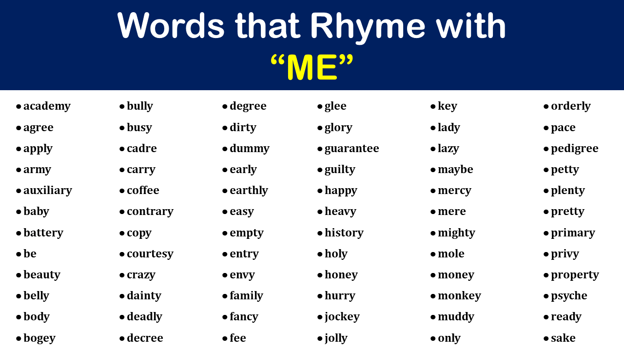 Words That Rhyme With Nightmare Reflecttrend