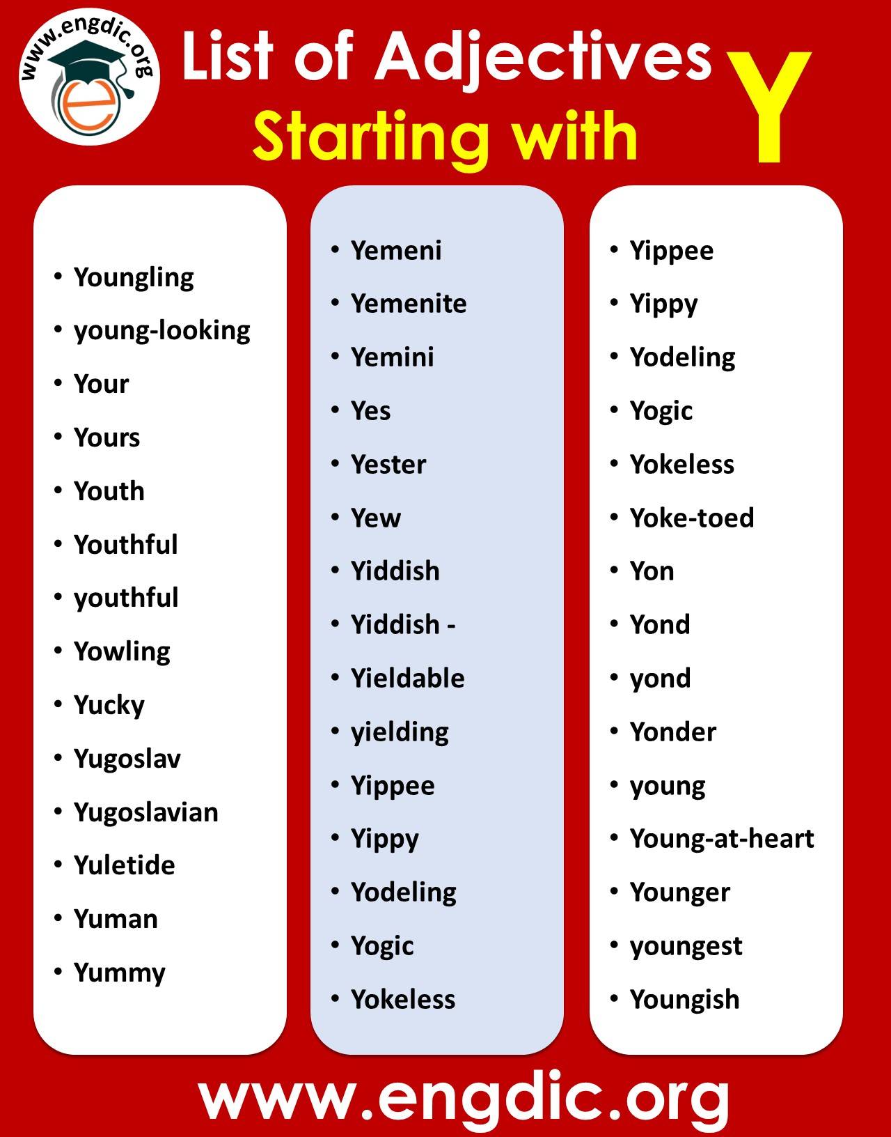 negative adjectives starting with i