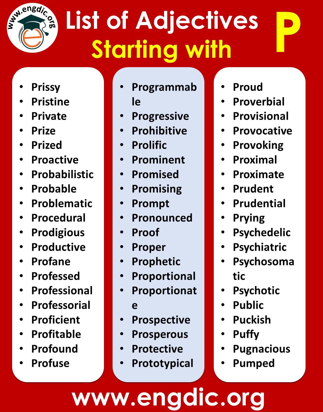 adjectives that start with p to describe a person positively