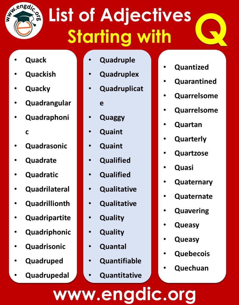 Words Starting With Q Ending In D