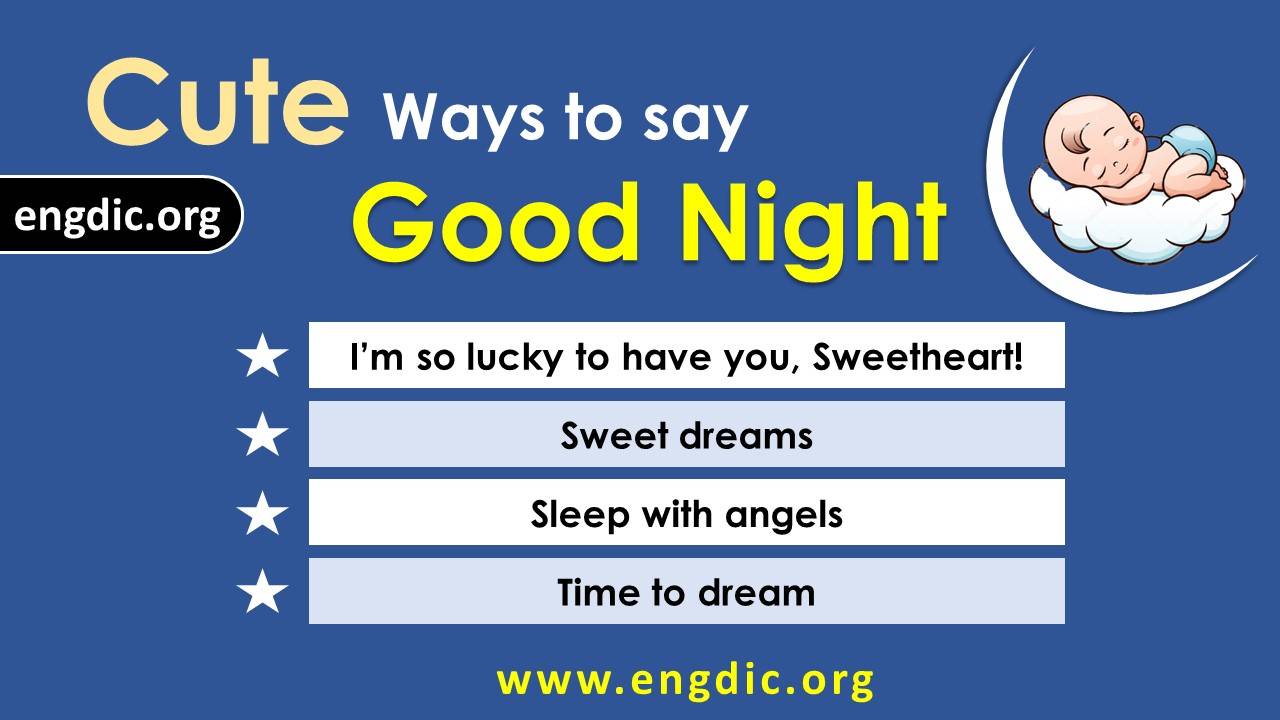 clever ways to say good night