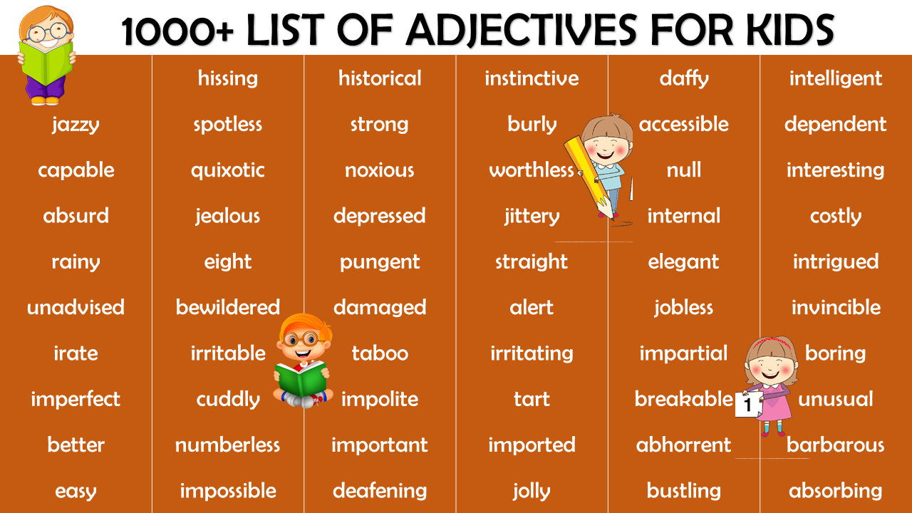 adjectives for kid of grade 7 Archives - EngDic