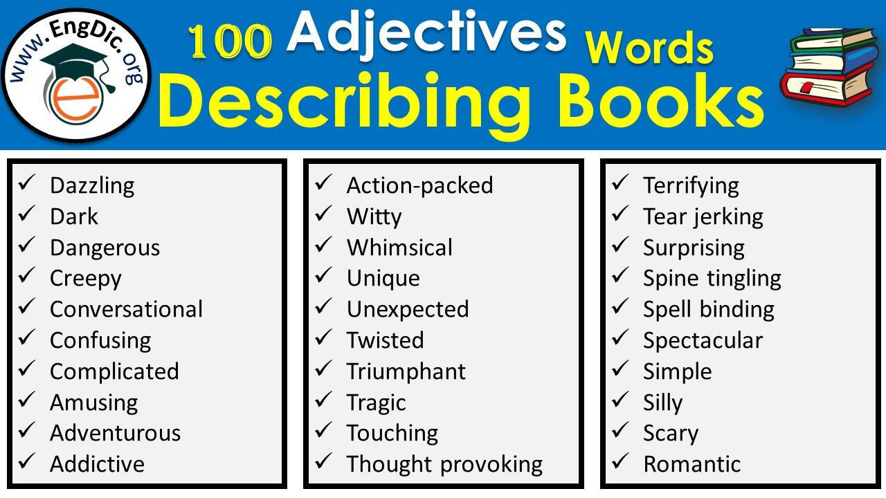 Describing Adjectives List