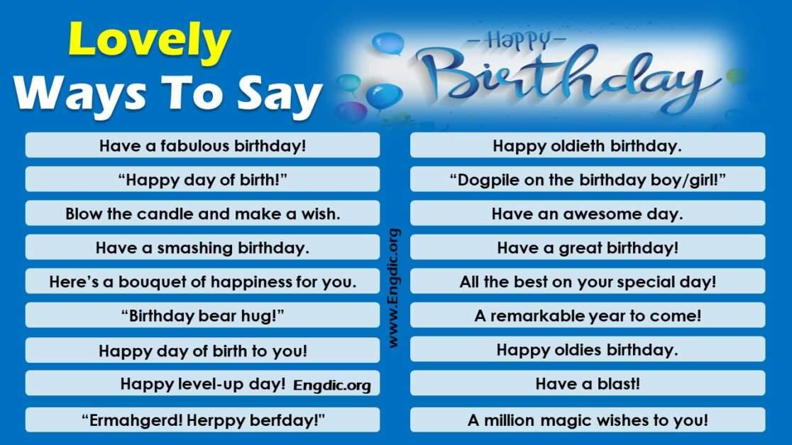 creative ways to wish happy birthday on whatsapp Archives - EngDic