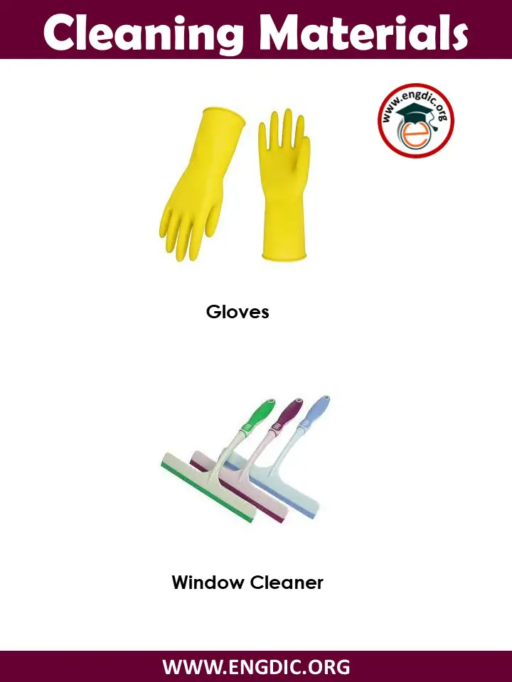 list of cleaning materials pdf