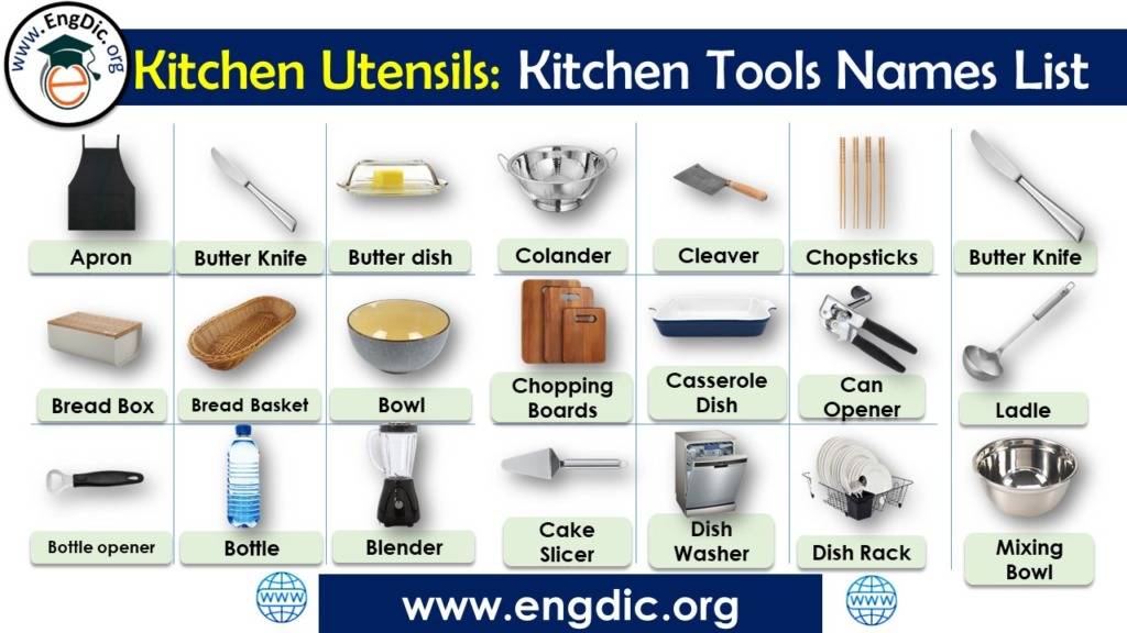 all kitchen tools list