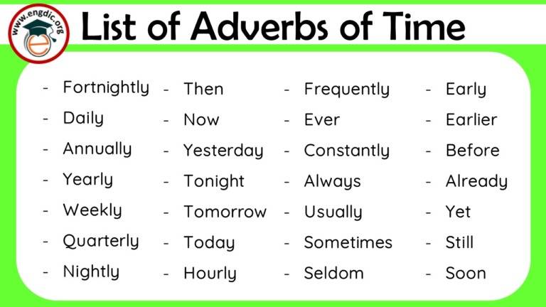 100-examples-of-adverbs-of-time-engdic